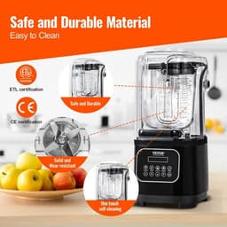 image-VEVOR 2L Smoothie Blender Commercial Grade Food Fruit Processor Multifunctional Mixer Make Shakes And Crush Technology for Home
