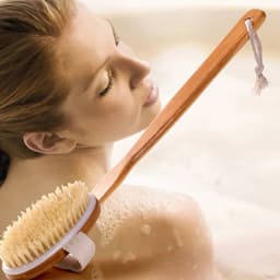 image-Body Scrubber Shower Body Brushing Back Long Handle Bath Brush Exfoliator Skin Massager Cleaning Brush Bathroom Accessories Hot