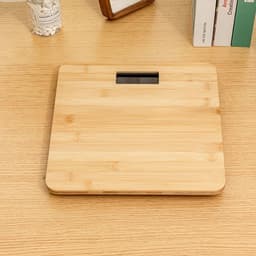 image-Wood Body Weight Scale Fall-proof Household Precise Smart Body Fat Scale Electronic Weighing Scale LED Digital Bathroom Scale