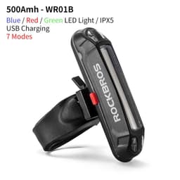 image-ROCKBROS Bike Rear Light 200-800mAh Bicycle Tail Light USB Rechargeable Led Flash Cycling Light Mountain Road Seatpost Taillight