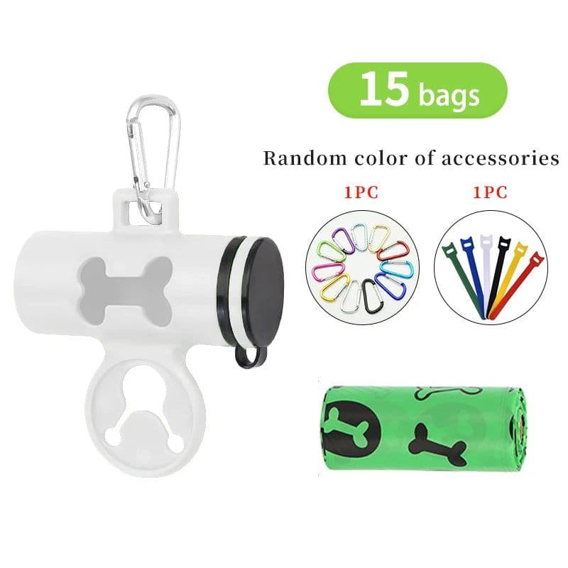 image-Pet Dog Poop Bags 1 Roll 15 Bags Puppy Cat Dog Waste Bags Dispenser Collector Garbage Bag Outdoor Clean Bag Pets Supplies