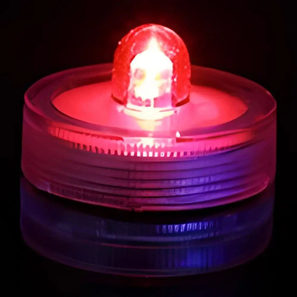 image-Waterproof LED Lights For Vases Flameless Battery Operated Pond Underwater Small Tealights Aquarium Decoration Novelty Lighting