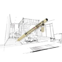 image-Pigment Liner Micron Pen Set Neelde Drawing Pen lot 005 01 02 03 04 05 08 1.0 Brush Art Markers Fineliner Sketching Pen