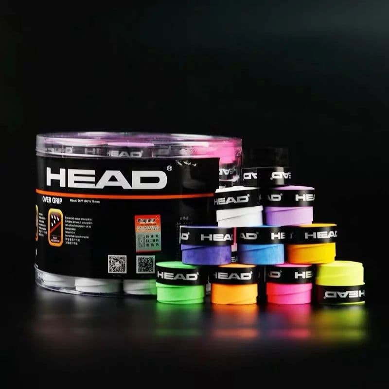 image-HEAD Tennis Overgrip Padel Racket Single Tenis Grip Tape Anti Slip Outdoor Training Replacement Sweatband Badminton Accessories