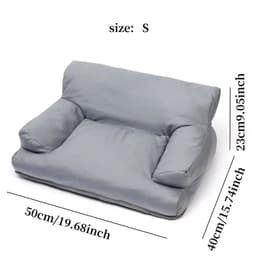 image-Dog Bed for Small and Medium Pets Sofa Kennel Sleeping Leather Waterproof Dog Kennel Soft and Comfortable