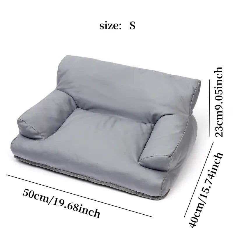 image-Dog Bed for Small and Medium Pets Sofa Kennel Sleeping Leather Waterproof Dog Kennel Soft and Comfortable