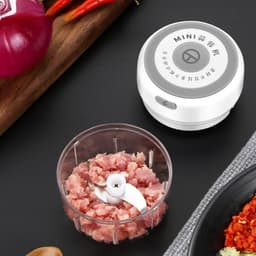 image-Mini Garlic Masher USB Food Mixer Kitchen Electric Garlic Crusher Meat Grinder Garlic Press Vegetable Chopper Masher Machine