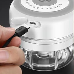 image-Mini Garlic Masher USB Food Mixer Kitchen Electric Garlic Crusher Meat Grinder Garlic Press Vegetable Chopper Masher Machine