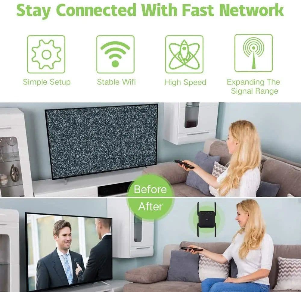 image-5 Ghz WiFi Extender Long Range Wireless WIFI Booster AC1200 Adapter 1200Mbps Wi-Fi Amplifier 802.11N Wi Fi Signal Repeator