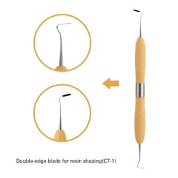 image-AZDENT Dental Resin Filler Aesthetic Restoration Kit Silicone Handle For LM Resin Knife Plastic Dresser Dentistry Tool Instrumen