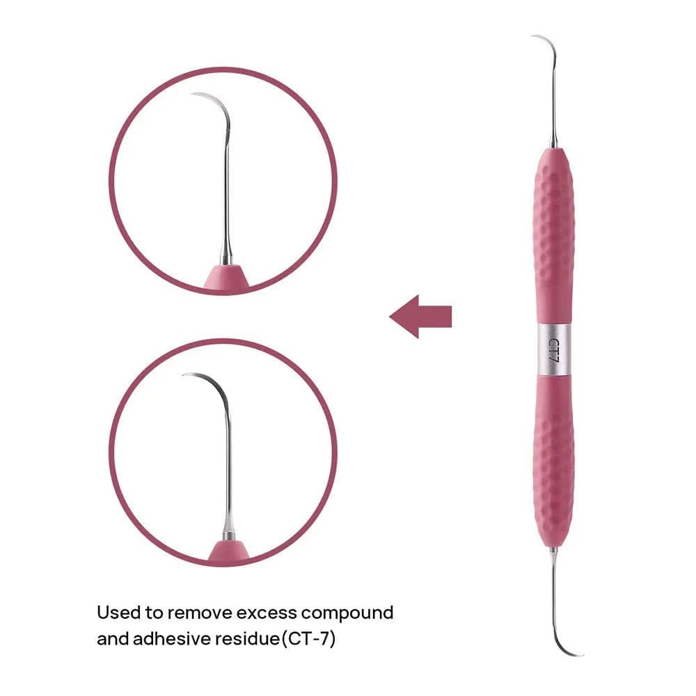 image-AZDENT Dental Resin Filler Aesthetic Restoration Kit Silicone Handle For LM Resin Knife Plastic Dresser Dentistry Tool Instrumen