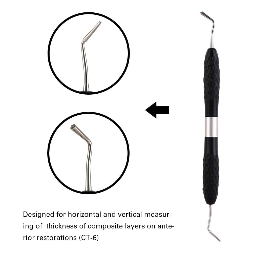 image-AZDENT Dental Resin Filler Aesthetic Restoration Kit Silicone Handle For LM Resin Knife Plastic Dresser Dentistry Tool Instrumen