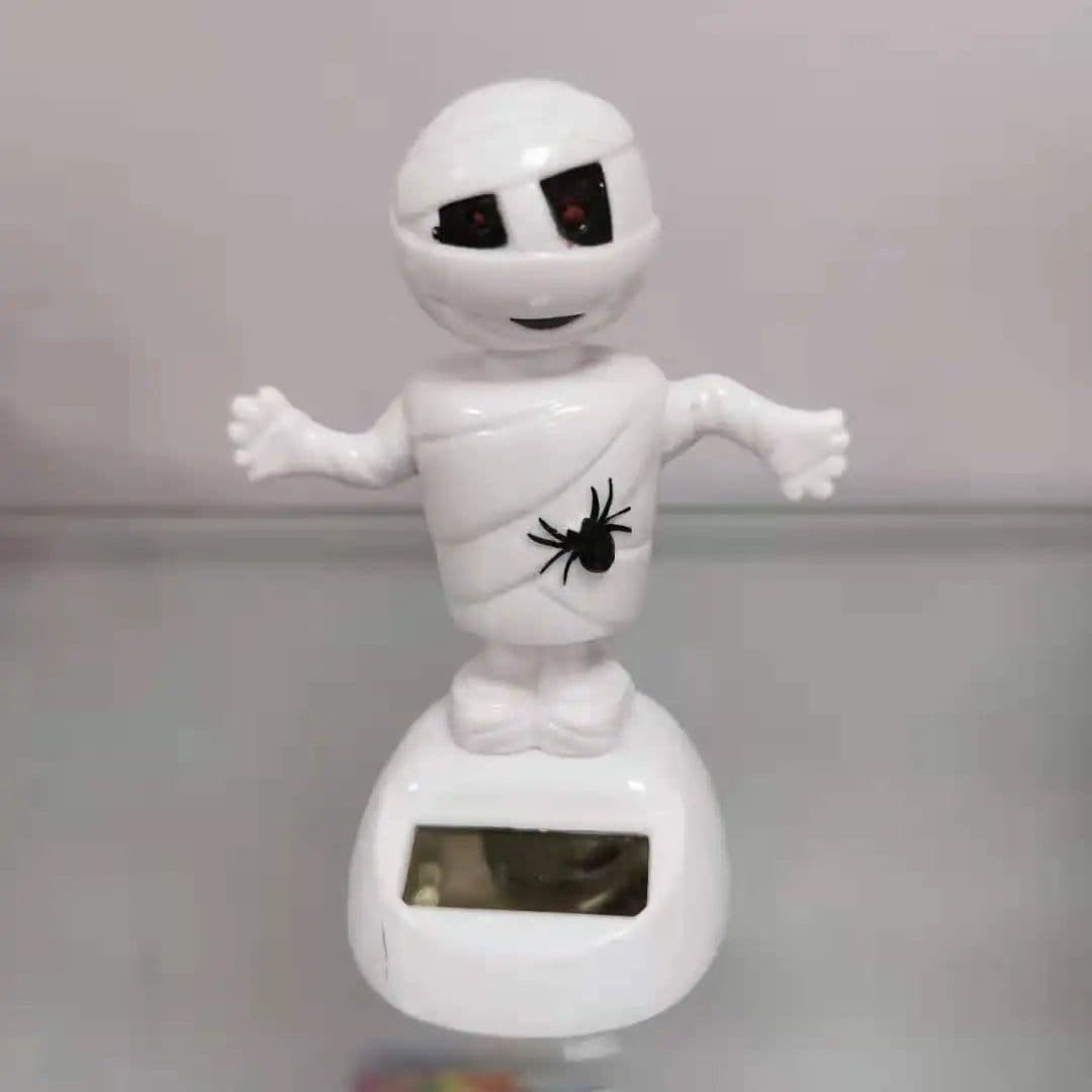 image-Solar Powered Dancing Halloween Swinging Animated Bobble Dancer Toy Car Decor Boy Girl Handcrafted Gift Birthday Present Party