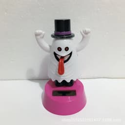 image-Solar Powered Dancing Halloween Swinging Animated Bobble Dancer Toy Car Decor Boy Girl Handcrafted Gift Birthday Present Party