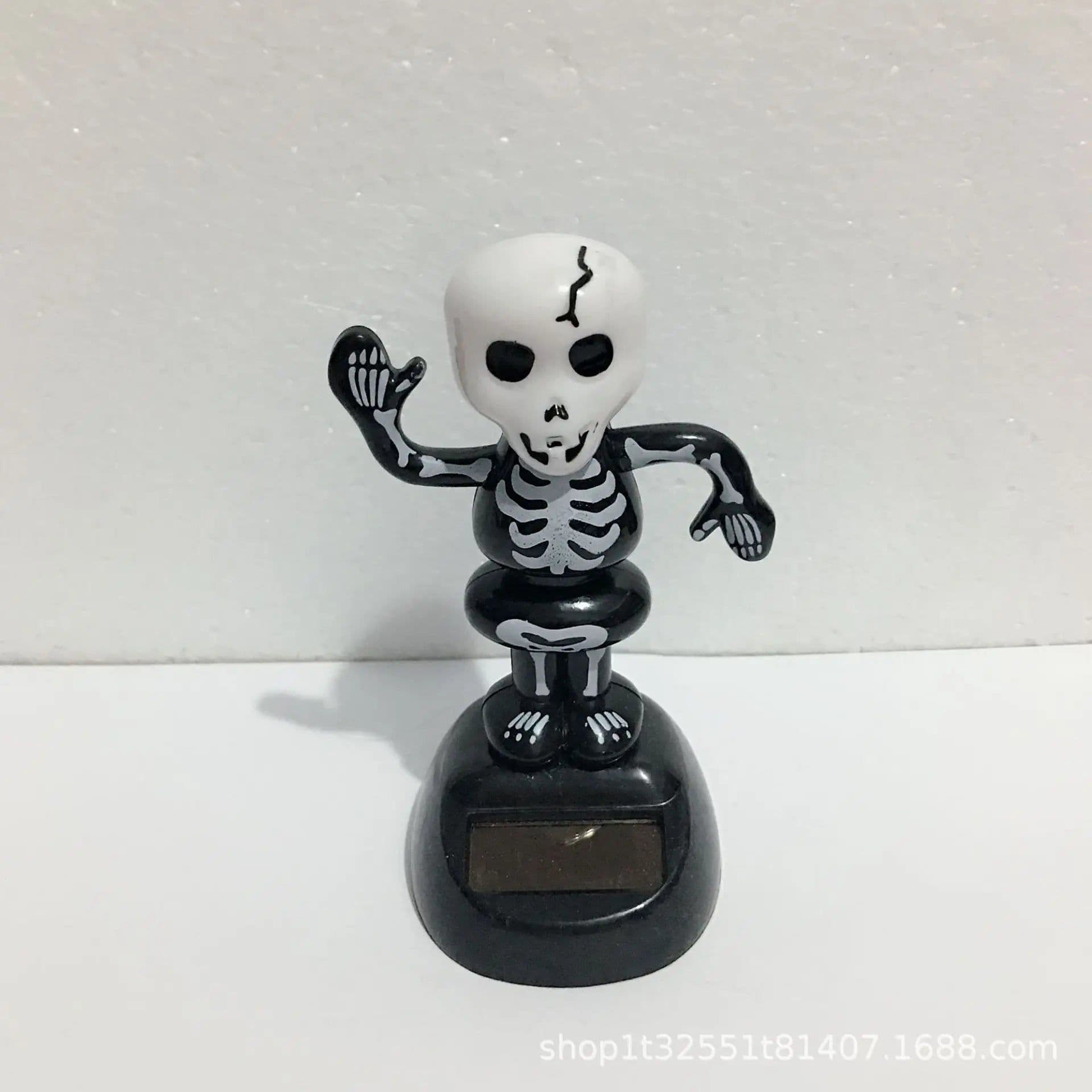 image-Solar Powered Dancing Halloween Swinging Animated Bobble Dancer Toy Car Decor Boy Girl Handcrafted Gift Birthday Present Party