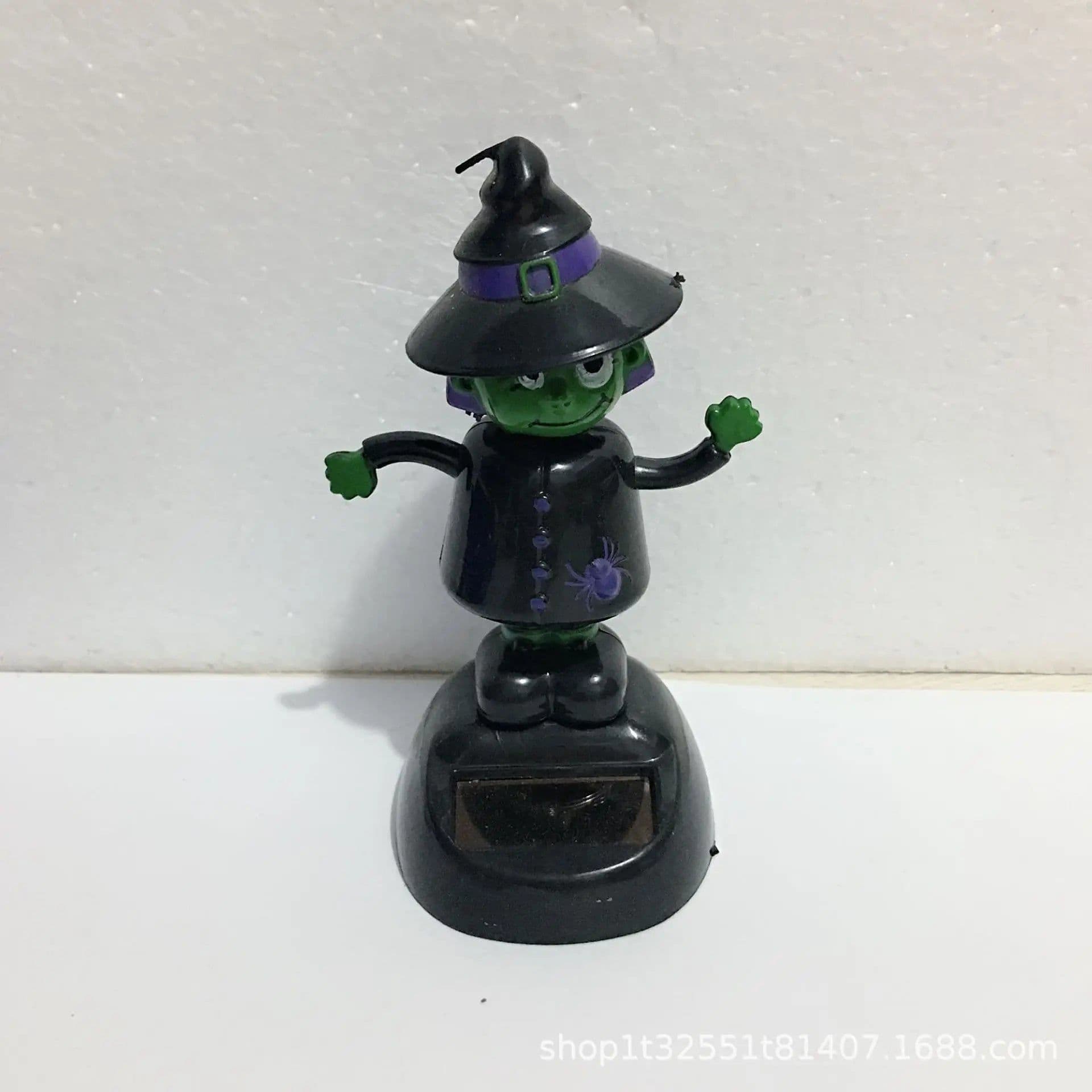 image-Solar Powered Dancing Halloween Swinging Animated Bobble Dancer Toy Car Decor Boy Girl Handcrafted Gift Birthday Present Party