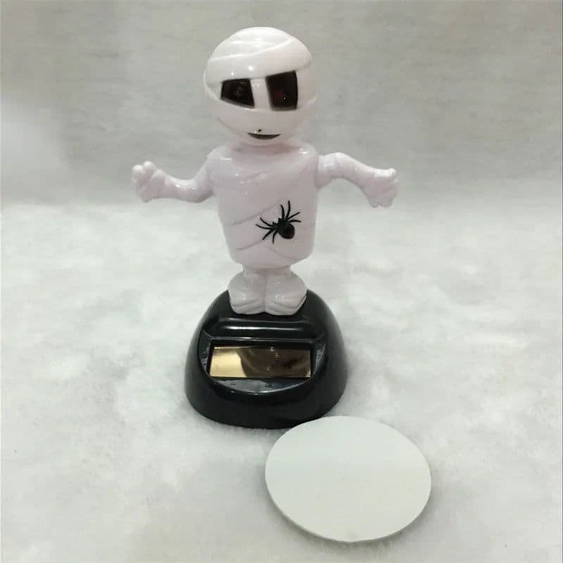 image-Solar Powered Dancing Halloween Swinging Animated Bobble Dancer Toy Car Decor Boy Girl Handcrafted Gift Birthday Present Party