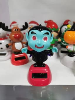 image-Solar Powered Dancing Halloween Swinging Animated Bobble Dancer Toy Car Decor Boy Girl Handcrafted Gift Birthday Present Party