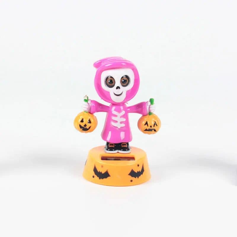 image-Solar Powered Dancing Halloween Swinging Animated Bobble Dancer Toy Car Decor Boy Girl Handcrafted Gift Birthday Present Party