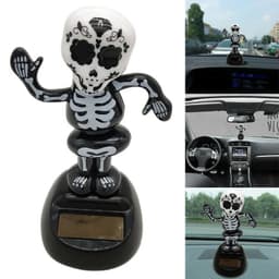 image-Solar Powered Dancing Halloween Swinging Animated Bobble Dancer Toy Car Decor Boy Girl Handcrafted Gift Birthday Present Party