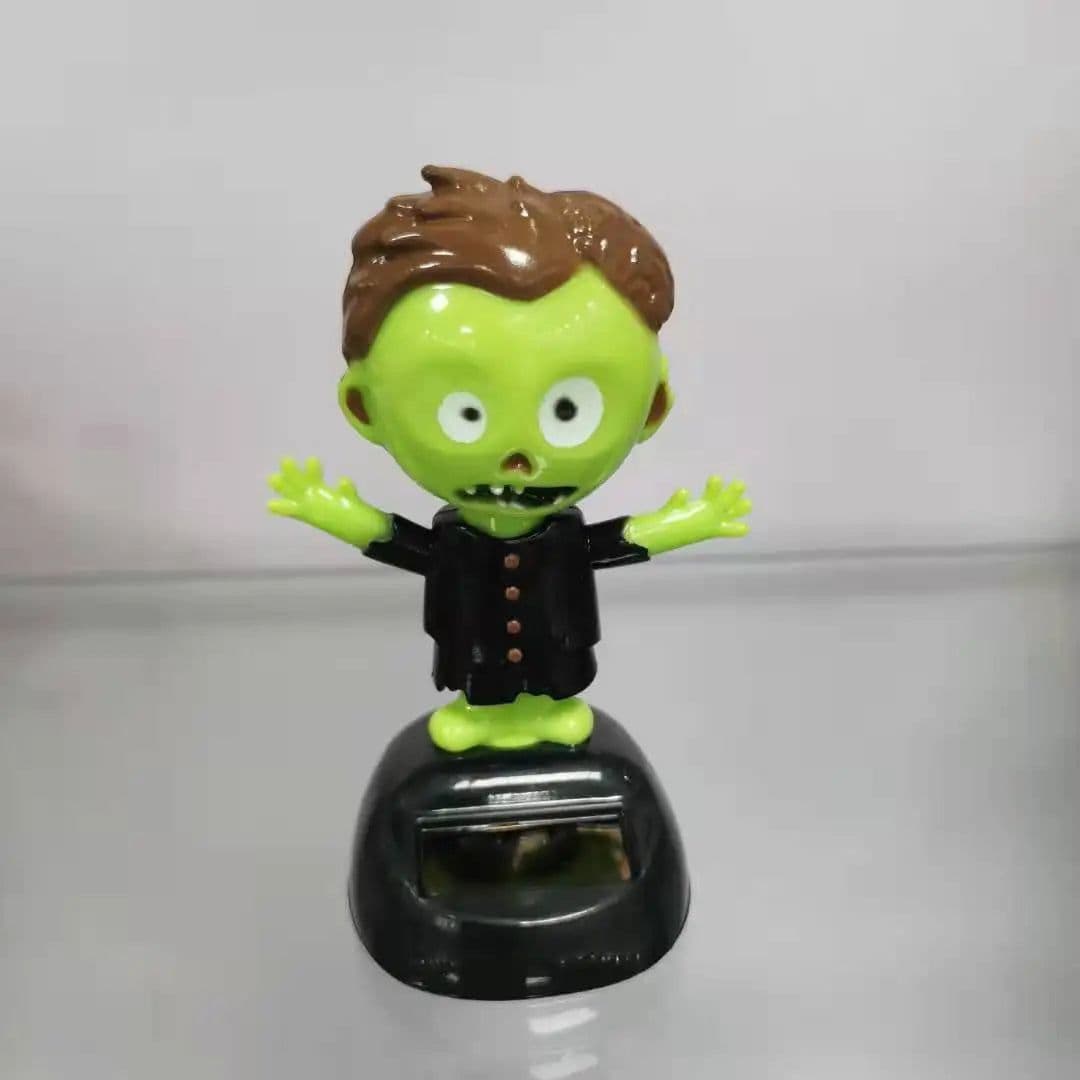 image-Solar Powered Dancing Halloween Swinging Animated Bobble Dancer Toy Car Decor Boy Girl Handcrafted Gift Birthday Present Party