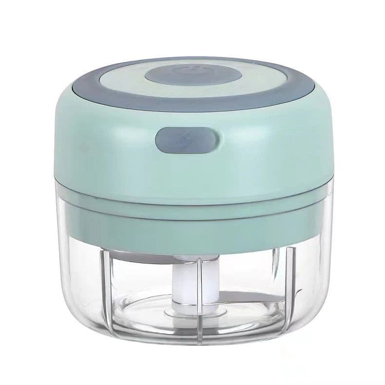 image-Mini Electric Garlic Grinder Chili Vegetable Chopper 100/250ML Wireless Portable Mixer Machine Crusher Kitchen Blender
