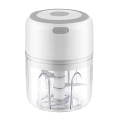 image-Mini Electric Garlic Grinder Chili Vegetable Chopper 100/250ML Wireless Portable Mixer Machine Crusher Kitchen Blender