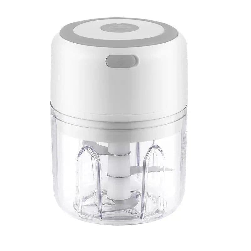 image-Mini Electric Garlic Grinder Chili Vegetable Chopper 100/250ML Wireless Portable Mixer Machine Crusher Kitchen Blender