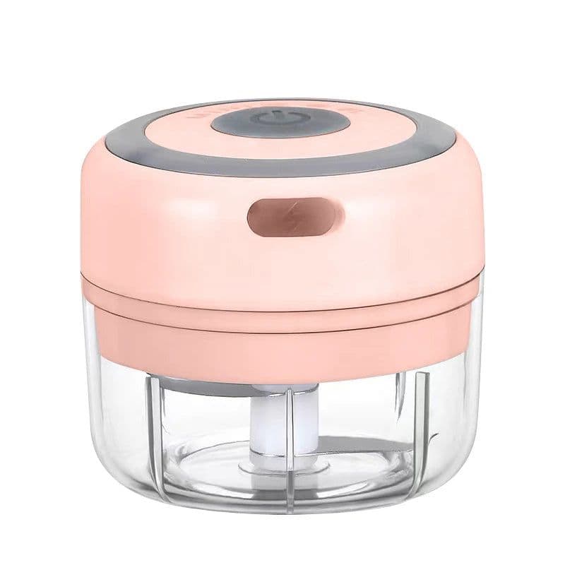 image-Mini Electric Garlic Grinder Chili Vegetable Chopper 100/250ML Wireless Portable Mixer Machine Crusher Kitchen Blender