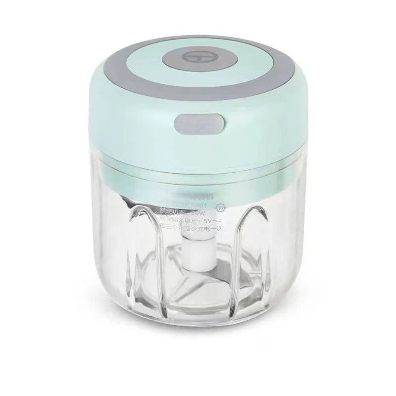 image-Mini Electric Garlic Grinder Chili Vegetable Chopper 100/250ML Wireless Portable Mixer Machine Crusher Kitchen Blender