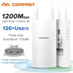 image-Gigabit Port EW72V2 1200Mbps Dual Band 5Ghz High Power Outdoor AP Street ParkWifi Router Antenna Wi Fi Access Point Base Station
