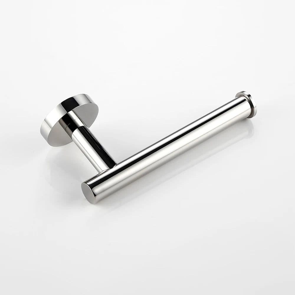 image-BagnoLux Stainless Steel Chrome Beautiful Wall Hook Toilet Paper Holder Towel Ring Bar Self-Adhesive Bathroom Accessories