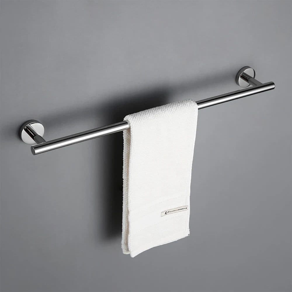 image-BagnoLux Stainless Steel Chrome Beautiful Wall Hook Toilet Paper Holder Towel Ring Bar Self-Adhesive Bathroom Accessories