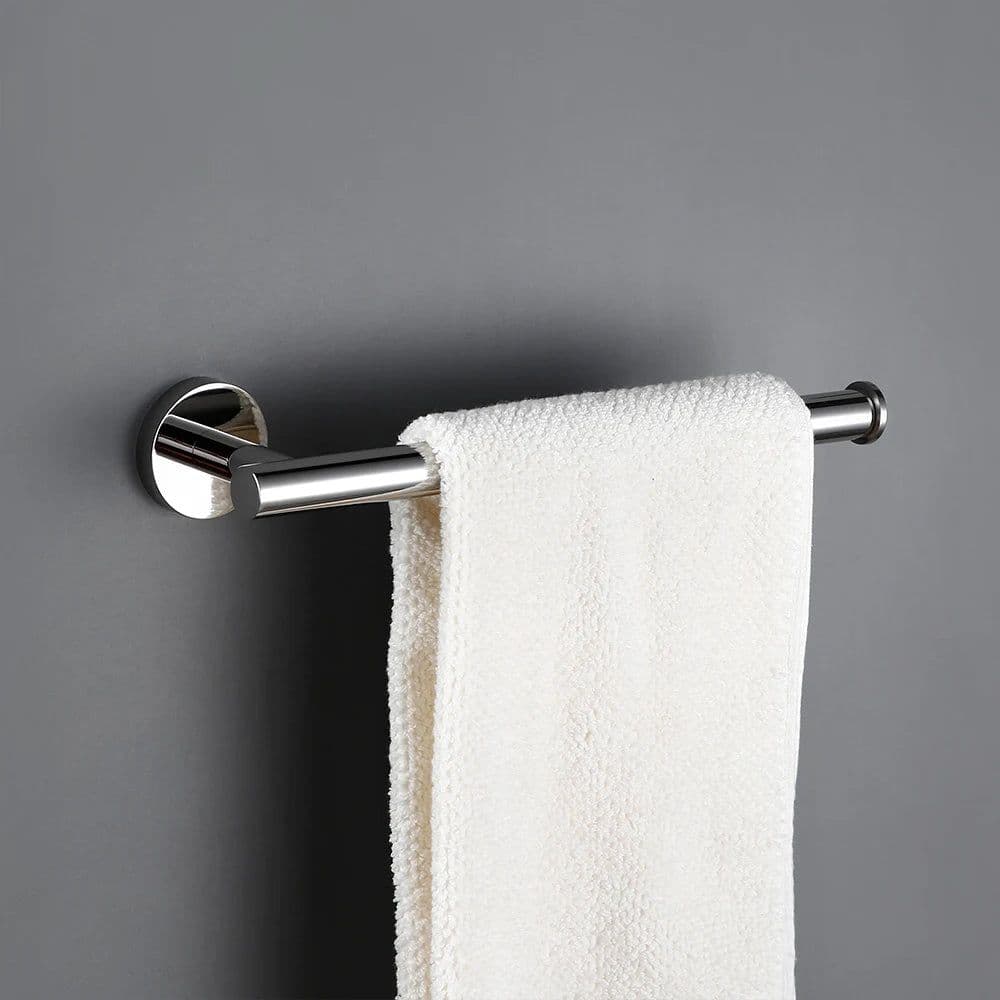 image-BagnoLux Stainless Steel Chrome Beautiful Wall Hook Toilet Paper Holder Towel Ring Bar Self-Adhesive Bathroom Accessories
