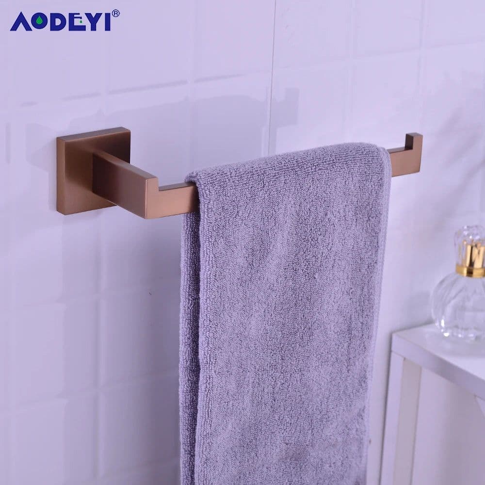 image-Bathroom Accessories Toilet Paper Holder Brushed Rose Gold Towel Hooks Stainless Steel Bedroom Wall Mount Bath Hardware Sets