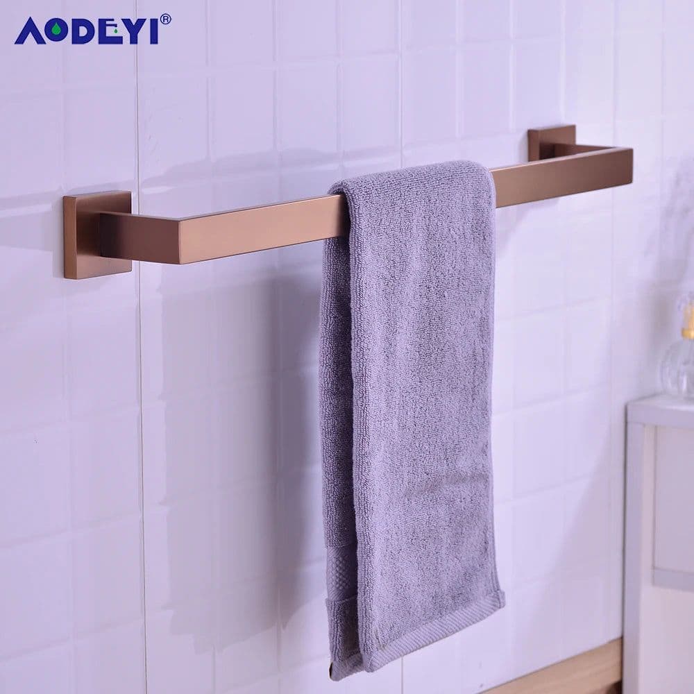 image-Bathroom Accessories Toilet Paper Holder Brushed Rose Gold Towel Hooks Stainless Steel Bedroom Wall Mount Bath Hardware Sets