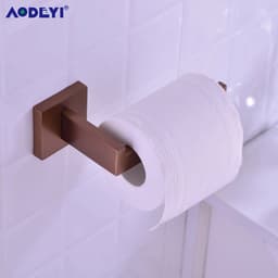 image-Bathroom Accessories Toilet Paper Holder Brushed Rose Gold Towel Hooks Stainless Steel Bedroom Wall Mount Bath Hardware Sets