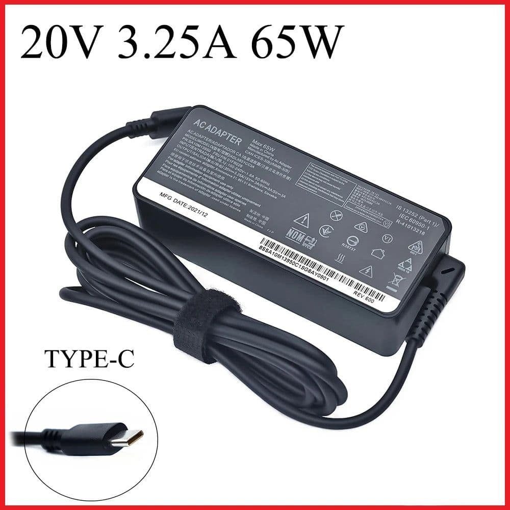 image-20V 3.25A 65W USB Type-C AC Laptop Power Adapter Charger For Lenovo Thinkpad X1 Carbon Yoga X270 X280 T580 P51 P52s E480 E470 S2