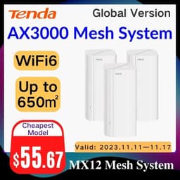 image-WIFI 6 AX3000 Mesh Router Tenda WiFi Router 2.4G 5Ghz Full Gigabit Router Tenda AC1200 Mesh system Router WIFI range Extender