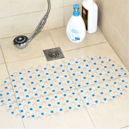 image-PVC Rectangle Anti-skid Bath Mats Soft Shower Bathroom Massage Mat Suction Cup Non-slip Bathtub Carpet Large Size Bathroom Mat