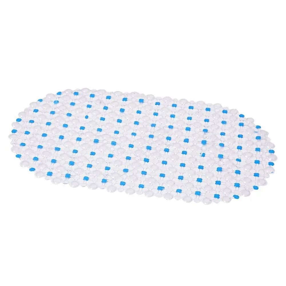 image-PVC Rectangle Anti-skid Bath Mats Soft Shower Bathroom Massage Mat Suction Cup Non-slip Bathtub Carpet Large Size Bathroom Mat