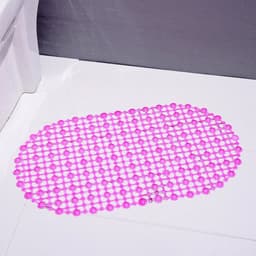 image-PVC Rectangle Anti-skid Bath Mats Soft Shower Bathroom Massage Mat Suction Cup Non-slip Bathtub Carpet Large Size Bathroom Mat