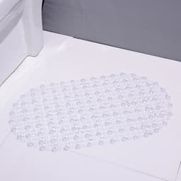 image-PVC Rectangle Anti-skid Bath Mats Soft Shower Bathroom Massage Mat Suction Cup Non-slip Bathtub Carpet Large Size Bathroom Mat