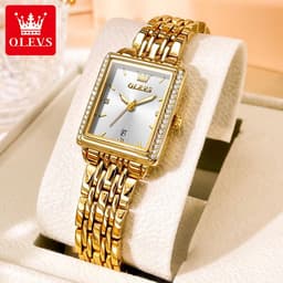 image-OLEVS 9995 Women's Watch Luxury Elegant Diamond Watch Classic Original Brand Gold Stainless Steel Waterproof Women Quartz Watch