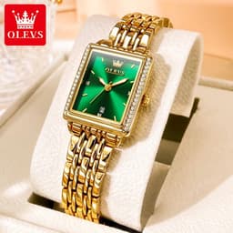image-OLEVS 9995 Women's Watch Luxury Elegant Diamond Watch Classic Original Brand Gold Stainless Steel Waterproof Women Quartz Watch