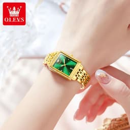 image-OLEVS 9995 Women's Watch Luxury Elegant Diamond Watch Classic Original Brand Gold Stainless Steel Waterproof Women Quartz Watch