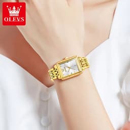 image-OLEVS 9995 Women's Watch Luxury Elegant Diamond Watch Classic Original Brand Gold Stainless Steel Waterproof Women Quartz Watch