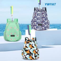 image-Genuine YWYAT Tennis Backpack Badminton Tennis bag Padel Squash Badminton Rackets Bag Large Capacity Racquet Bags Sports Bag
