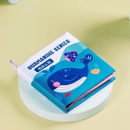 image-Sound Paper Baby Cloth Book Cute PET Traffic Infant Quiet Book Learning Cognition Toy Fruit Baby