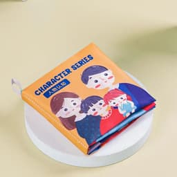 image-Sound Paper Baby Cloth Book Cute PET Traffic Infant Quiet Book Learning Cognition Toy Fruit Baby